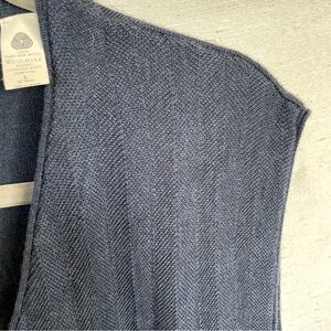 Vintage blue Woolmark merino wool button down vest, men’s size large
